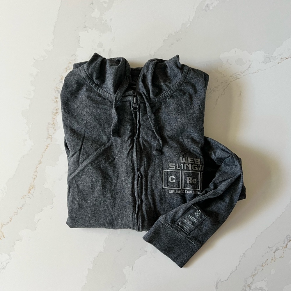 Marvel Web Slinger Women’s Zip Up Hoodie Size Small
